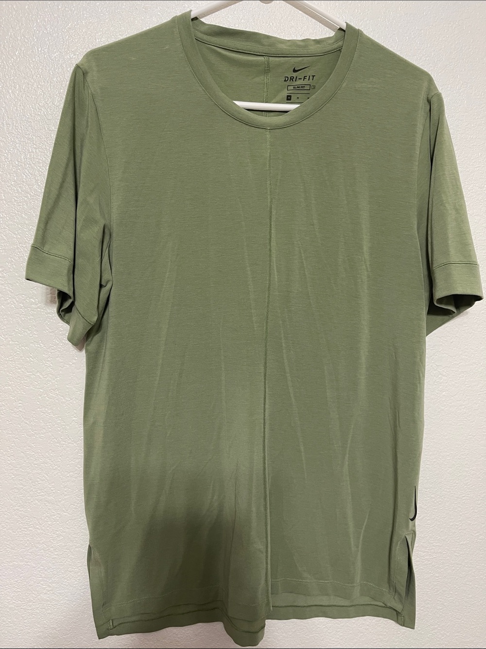 Nike Olive Green Dri-FIT Short Sleeve Crew Tee